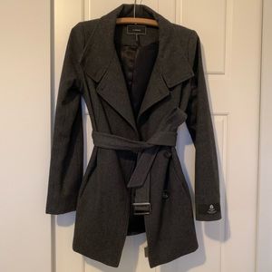 Le Chateau Dark Grey Wool Coat